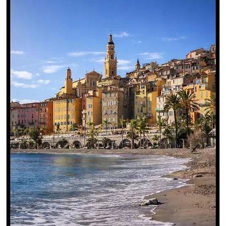 公寓 Bilocale Centro, Terrazzo E Parking Privato 芒通