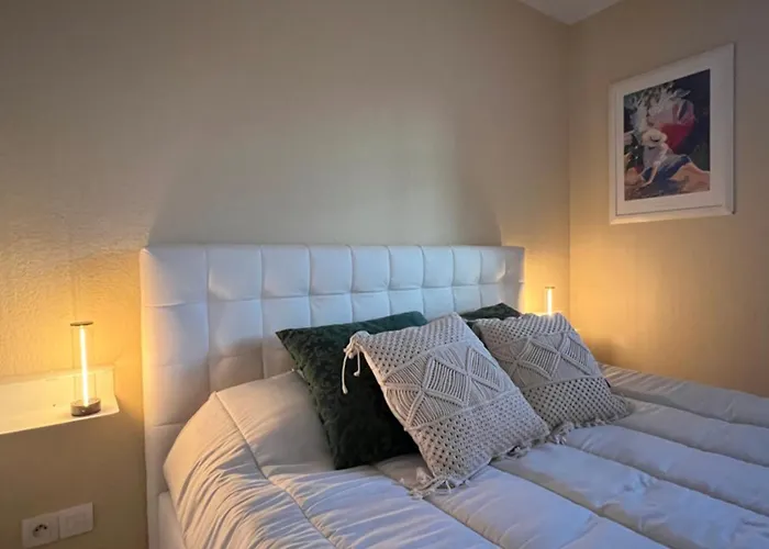 Bilocale Centro, Terrazzo E Parking Privato 芒通